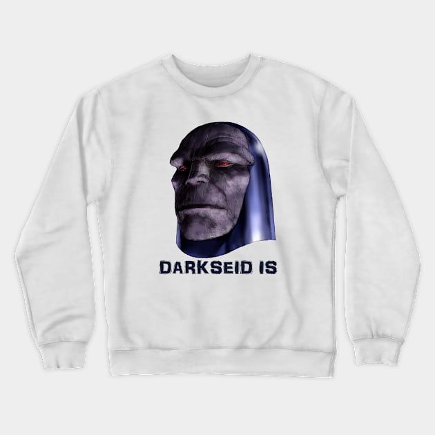 DARKSEID IS. Crewneck Sweatshirt by thecountingtree